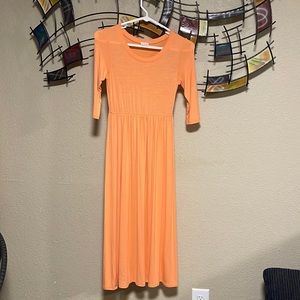 Orange girls dress